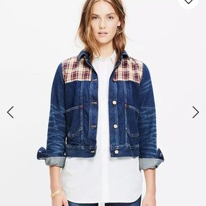 Madewell Plaid Trucker Jean Jacket-sm